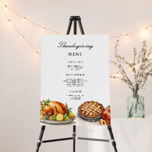 Thanksgiving Dinner Party Friendsgiving Restaurant Foam Board
