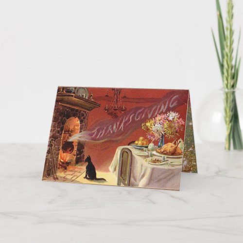 Thanksgiving Dinner Party Holiday Card