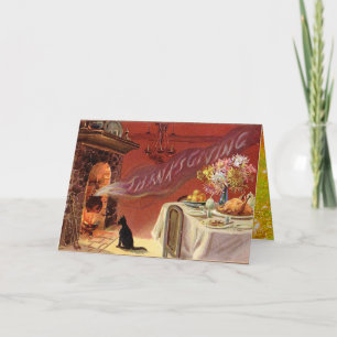 Thanksgiving Dinner Party Holiday Card