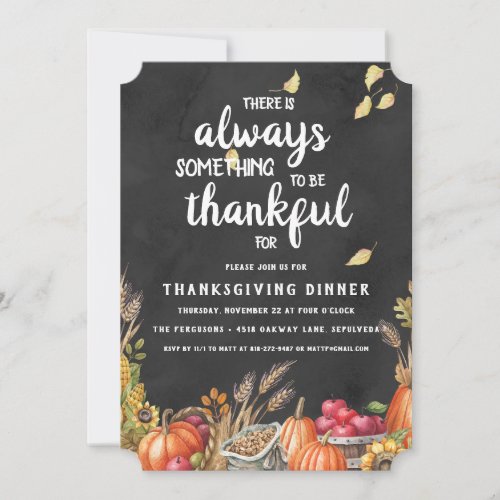 Thanksgiving Dinner Party Invitation