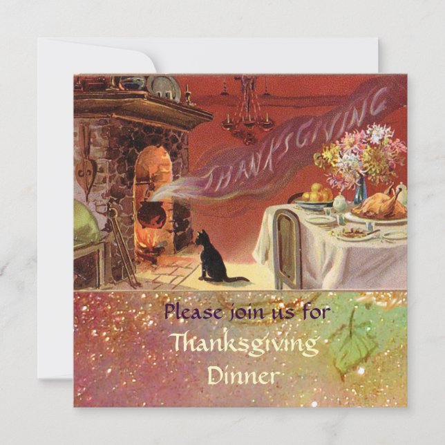 Thanksgiving Dinner Party Invitation (Front)