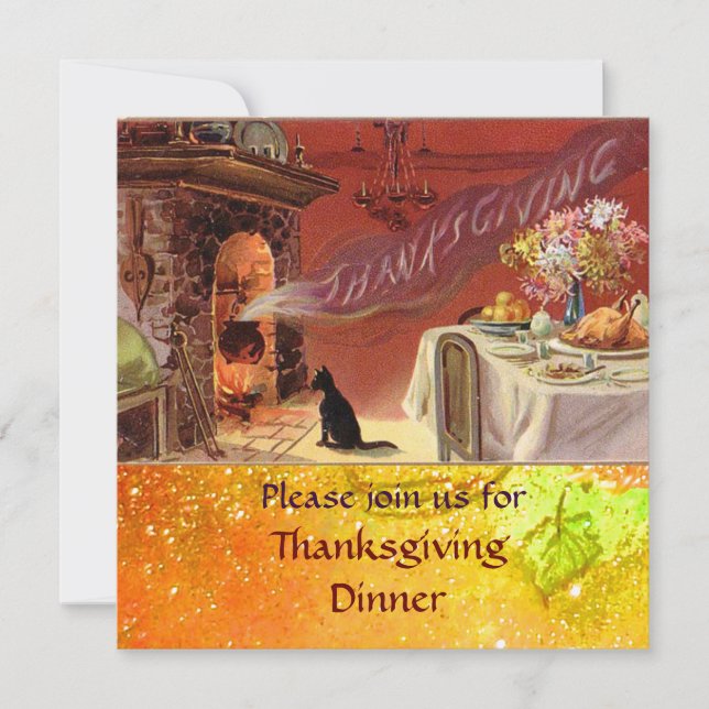 Thanksgiving Dinner Party Invitation (Front)
