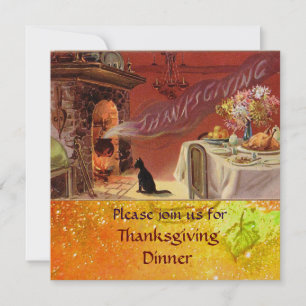 Thanksgiving Dinner Party Invitation