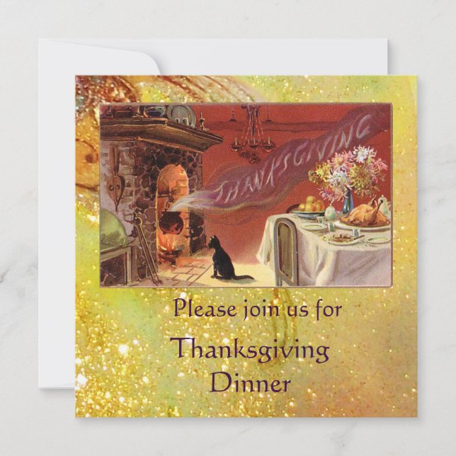 Thanksgiving Dinner Party Invitation (Front)