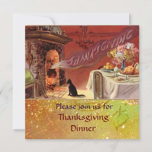 Thanksgiving Dinner Party Invitation (Front)