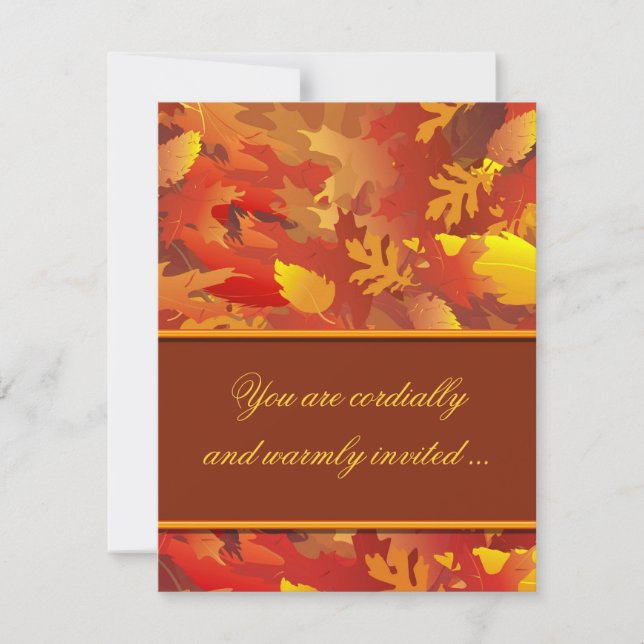Thanksgiving Dinner Party Invitations (Front)
