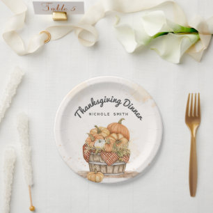 Thanksgiving Dinner Party Paper Plates
