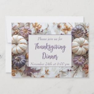 Thanksgiving Dinner Pumpkin Invitation