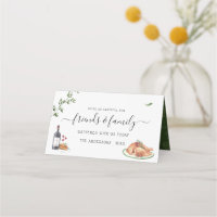 Thanksgiving Dinner Rustic Watercolor Autumn