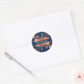 Thanksgiving Dinner Save The Date Classic Round Sticker (Envelope)