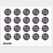 Thanksgiving Dinner Save The Date Classic Round Sticker (Sheet)