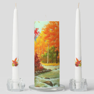 Thanksgiving Dinner Table Centerpiece 3 Candles