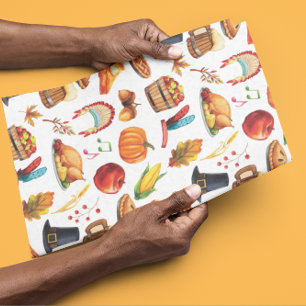 Thanksgiving Dinner Turkey Tissue Paper