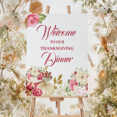 Thanksgiving Dinner Welcome Sign