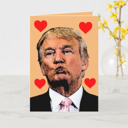 THANKSGIVING DONALD TRUMP KISS Greeting Card Zazzle