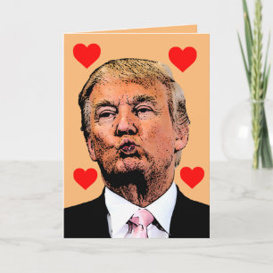 THANKSGIVING DONALD TRUMP KISS Greeting Card
