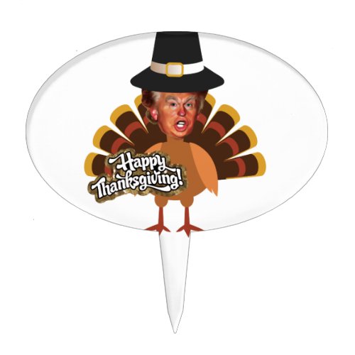 thanksgiving donald trump turkey cake topper