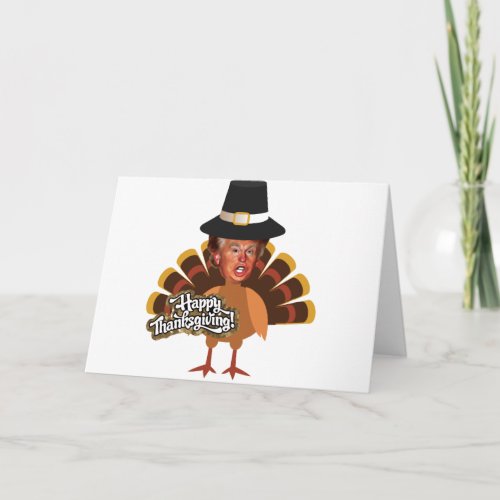 thanksgiving donald trump turkey holiday card