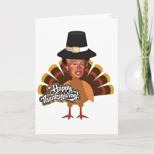 thanksgiving donald trump turkey holiday card