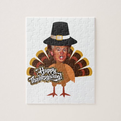 thanksgiving donald trump turkey jigsaw puzzle