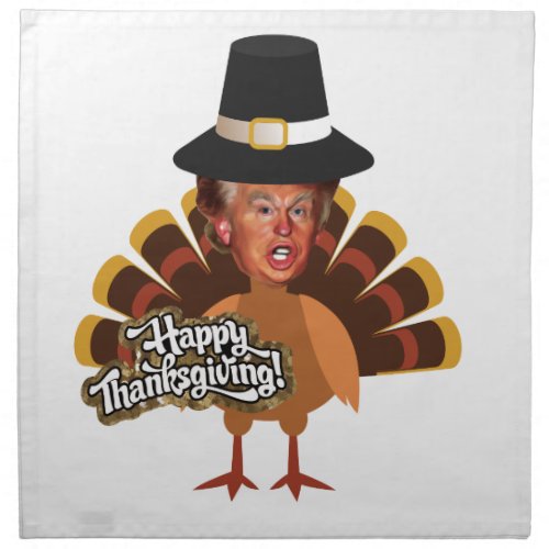 thanksgiving donald trump turkey napkin