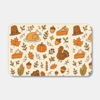 Thanksgiving Doodles Seamless Pattern Matchboxes