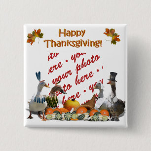 Thanksgiving Ducks Button