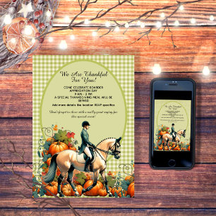 Thanksgiving Equestrian Invitation