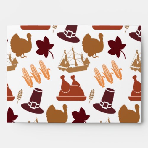 Thanksgiving Fall Autumn Harvest Pattern Envelope