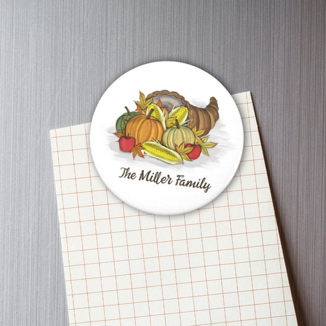 Thanksgiving Fall Autumn Harvest Vegetables Magnet (Creator Uploaded)
