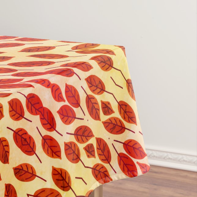  THANKSGIVING Fall Autumn Leaves Tablecloth (In Situ)