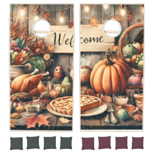 Thanksgiving/Fall/Autumn/Vintage Cornhole Set