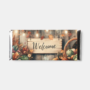 Thanksgiving/Fall/Autumn/Vintage  Hershey Bar Favors