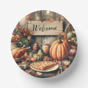 Thanksgiving/Fall/Autumn/Vintage Paper Bowls