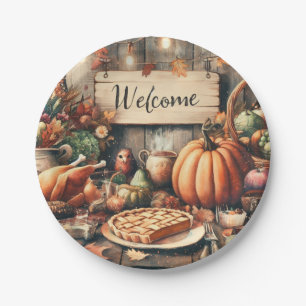 Thanksgiving/Fall/Autumn/Vintage  Paper Plates