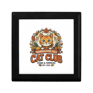 Thanksgiving Fall Cat Cat Lover Gift - Thanksgivin Box