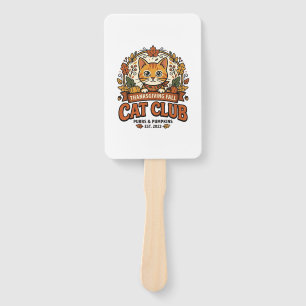 Thanksgiving Fall Cat Cat Lover Gift - Thanksgivin Hand Fan