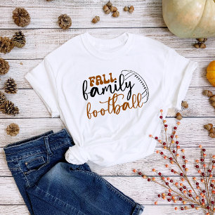 Thanksgiving Fall Family Football Fun Tri-Blend Shirt