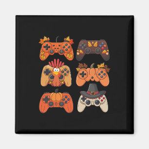 Thanksgiving Fall Gaming Controllers Turkey Funny Magnet