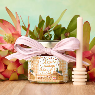 Thanksgiving Fall Gatherings Hostess Gifts Rustic  Honey Jar Favors