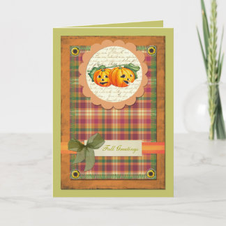 Thanksgiving, Fall Greeting Holiday Card