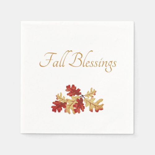 Thanksgiving Fall Leaves Autumn Rustic    Napkins