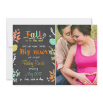 Thanksgiving fall pregnancy announcement Autumn