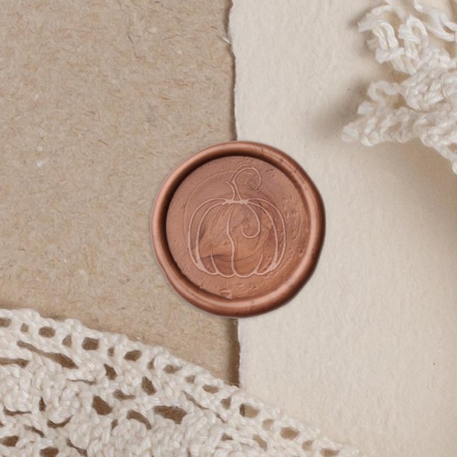 Thanksgiving Fall Pumpkin Wax Seal Sticker (Creator Uploaded)