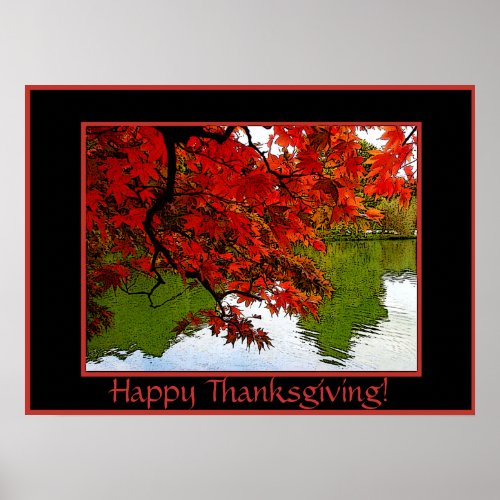 Thanksgiving _ Fall Scene Poster