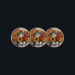 Thanksgiving Fall themed for Cat Lovers  Golf Ball Marker<br><div class="desc">Thanksgiving Fall themed for Cat Lovers golf ball marker</div>