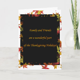 Thanksgiving Family and Friends Cards