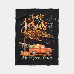Thanksgiving Family Autumn Fall Christian Hallowee Fleece Blanket