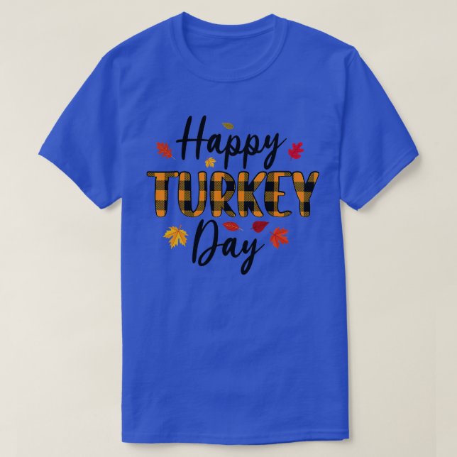 Thanksgiving Family Pajamas Matching Sets Happy Tu T-Shirt (Design Front)