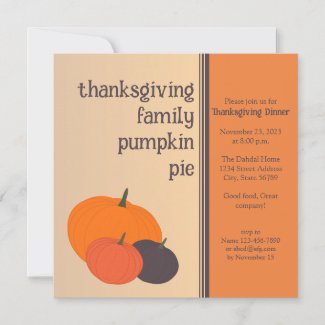 Thanksgiving Family Pumpkin Pie, Holiday Dinner 